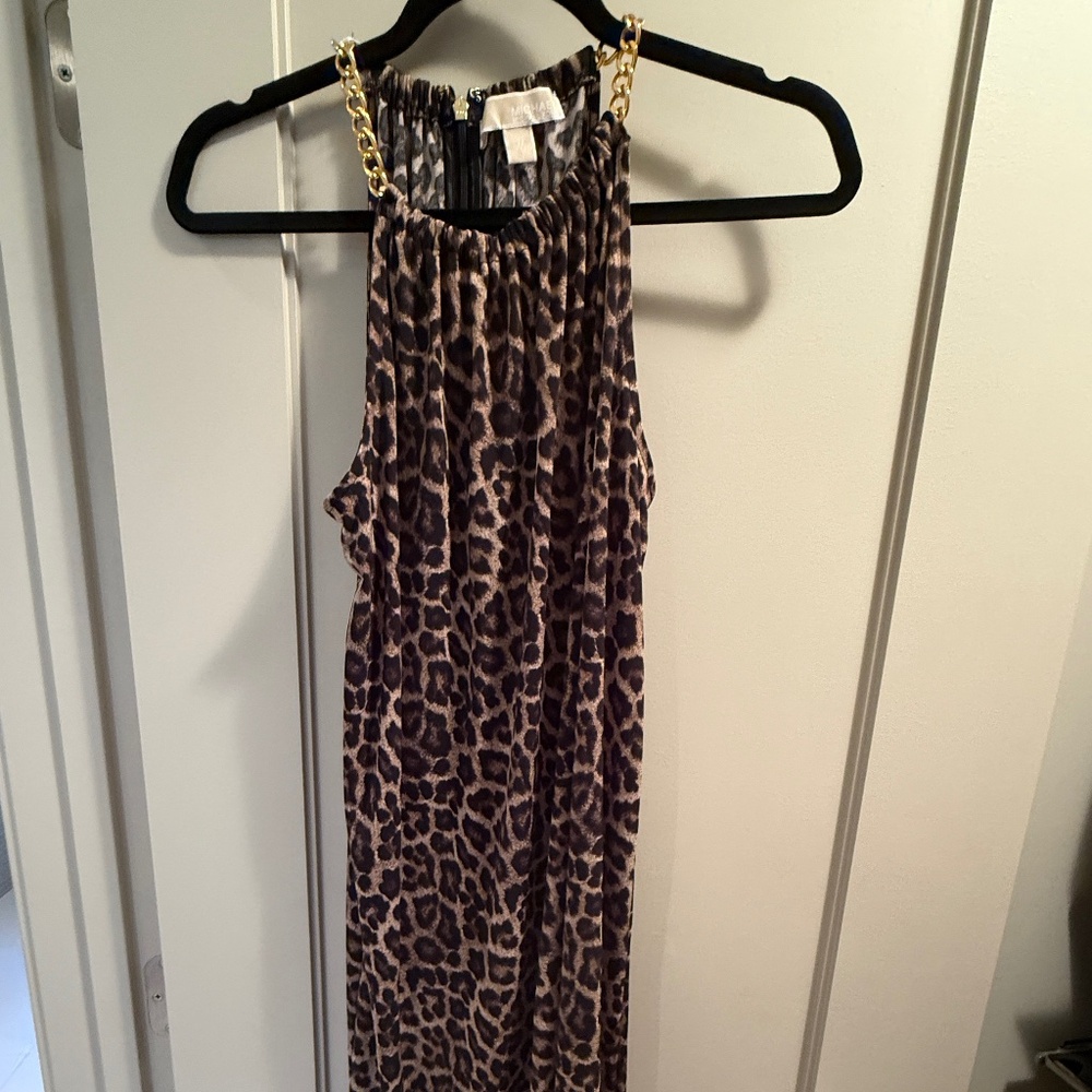Calvin Klein Leopard Print Dress Size M